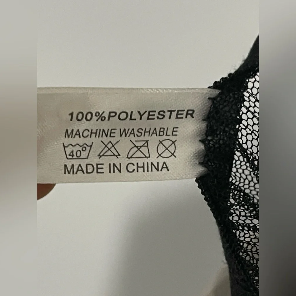 Elegant Black Sheer Chemise - Picture 9 of 9